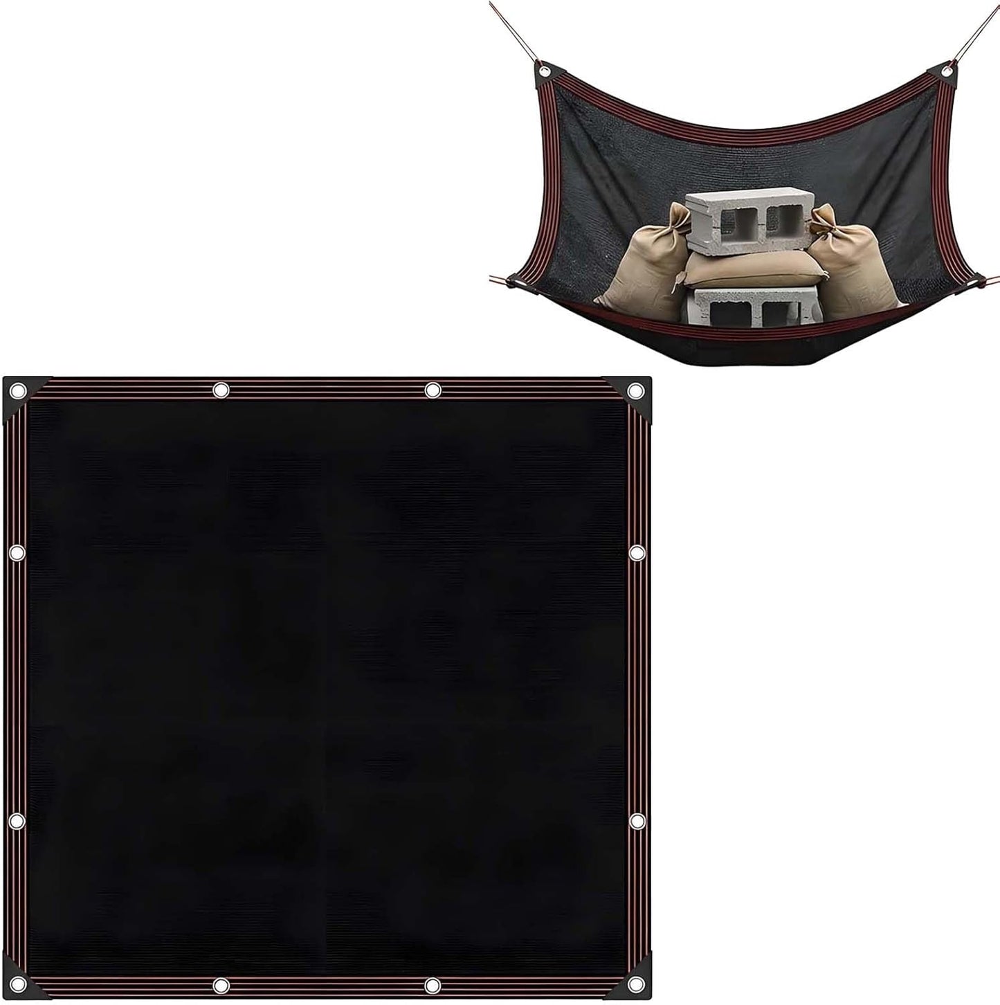 90% Black Shade Cloth for Balcony Privacy, Heavy Duty Outdoor Sunshade Canopy, Mesh Fabric Cover for Pergola, Dog Kennel, Garden Plants Protection (3x5 M)