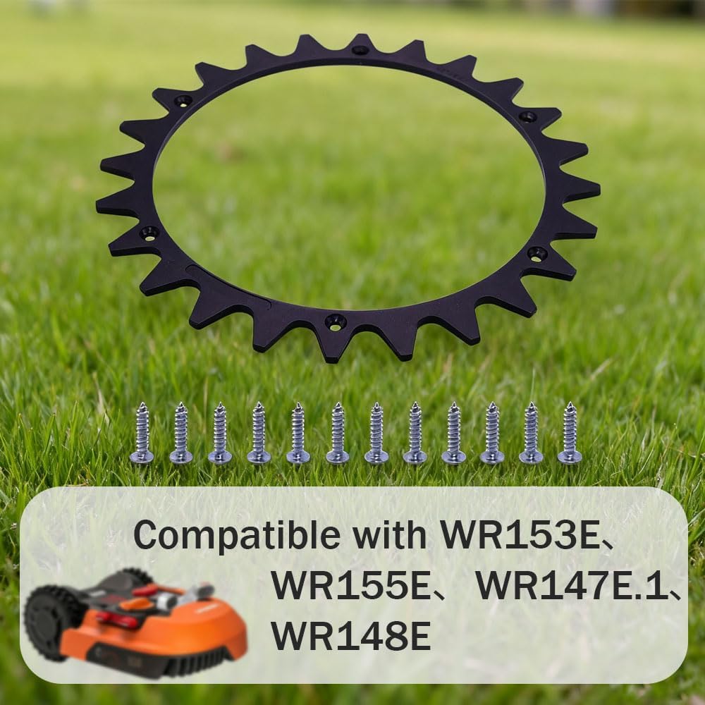 1Pair Robotic Lawnmower Spikes Compatible with Worx Landroid L Model Robotic Plastic Anti-Skid Wheel Spikes for Enhanced Traction