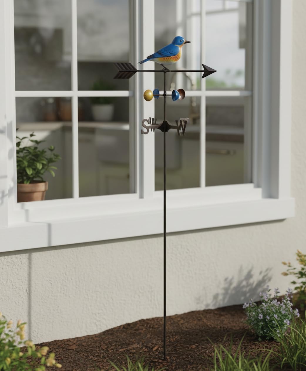 Regal Art & Gift Metal Weathervane Garden Stake - Decorative Handcraft