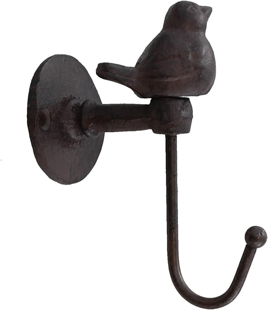 YukaBa 520013 Songbird Wall Hook, Brownish Black (Bird-1Pack)