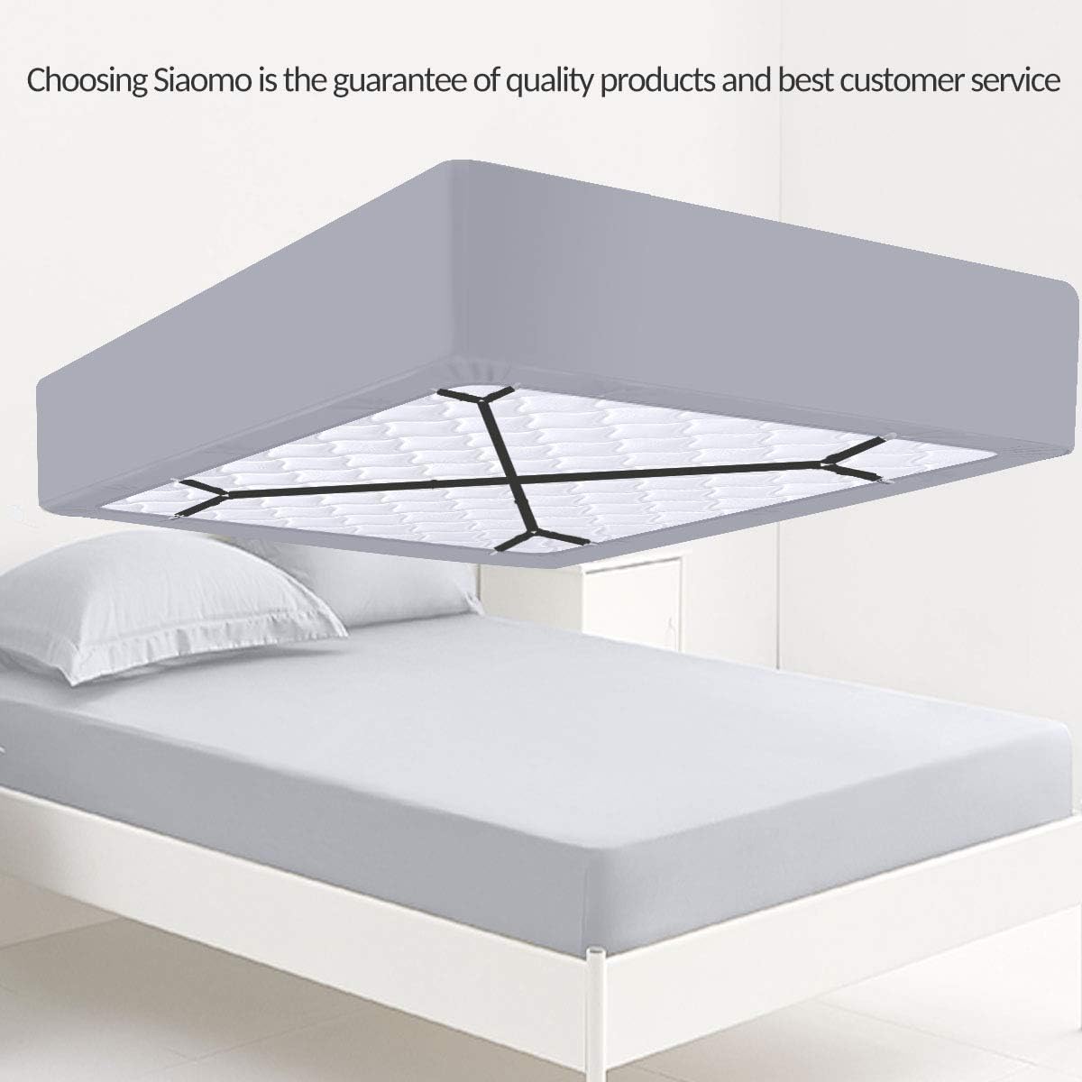 Bed Sheet Holder Straps - Sheet Straps Adjustable Bed Sheet Clips Fast