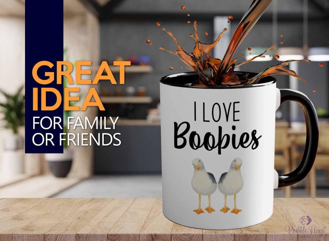 Bird Lover Two Tone Black Edition 11oz - Love Boobies - Hummingbird Ne