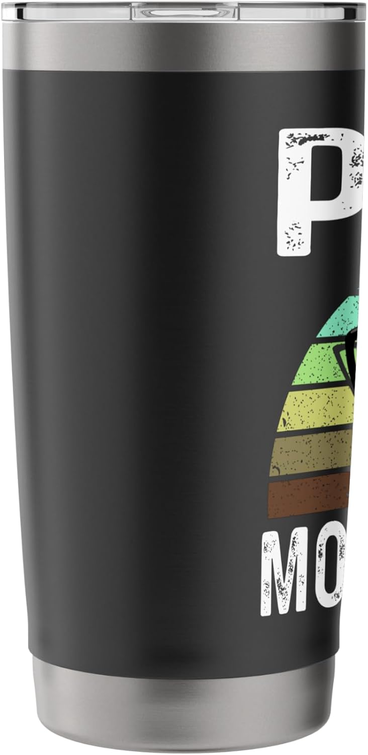 Funny Pop Mows Best Lawn Care Grass Mowing Lawn Mower Dad Stainless Steel Insulated Tumbler
