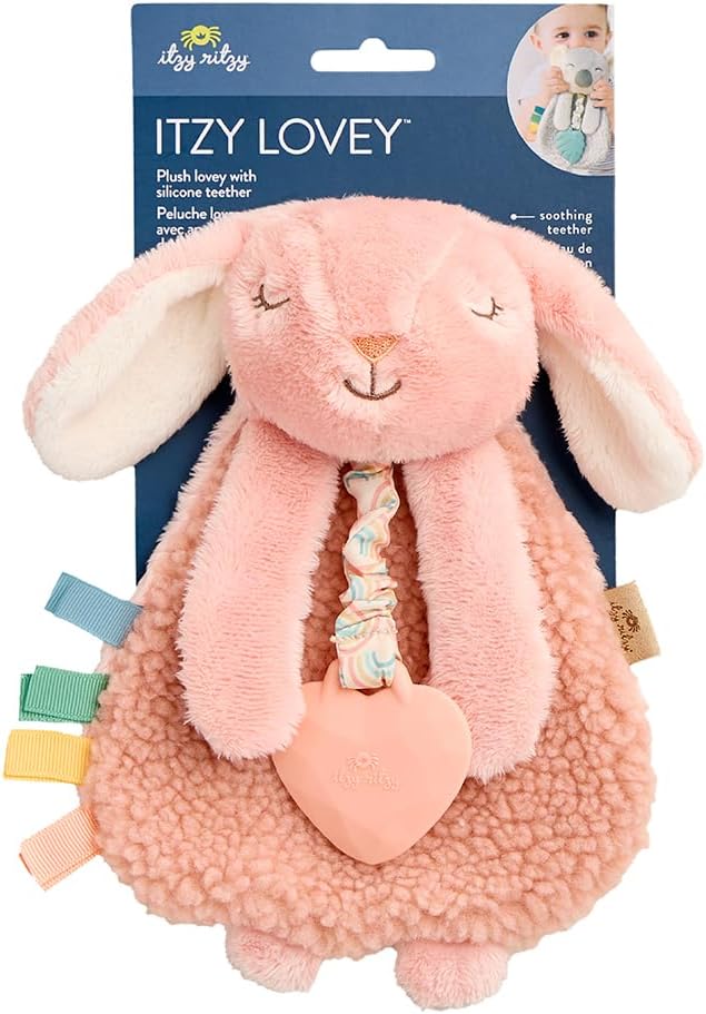 Itzy Ritzy - Itzy Lovey Including Teether - Baby Lovey with Teether, T