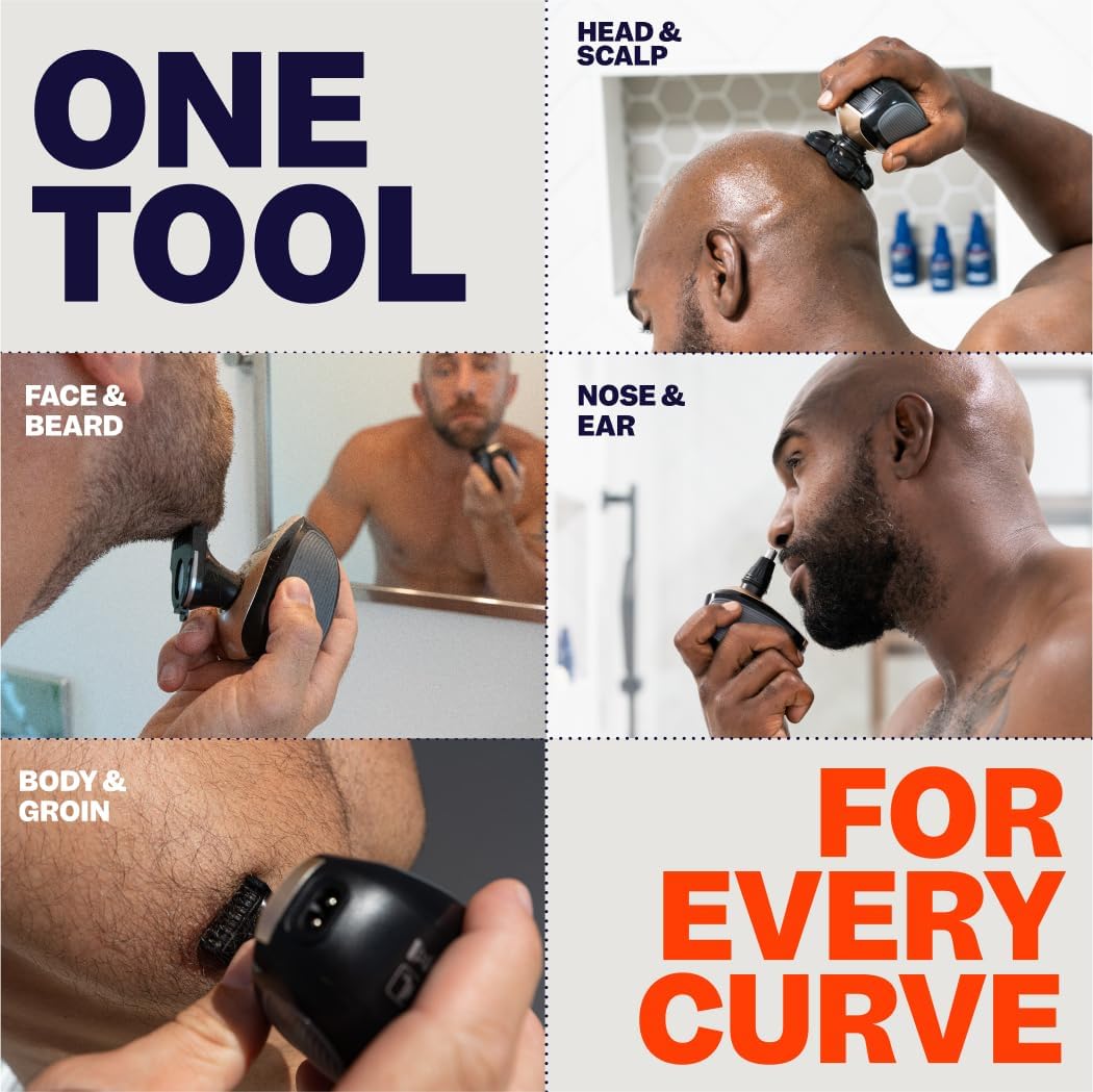 Freebird FlexSeries Electric Head & Body Hair Shaver - Mens Cordless R