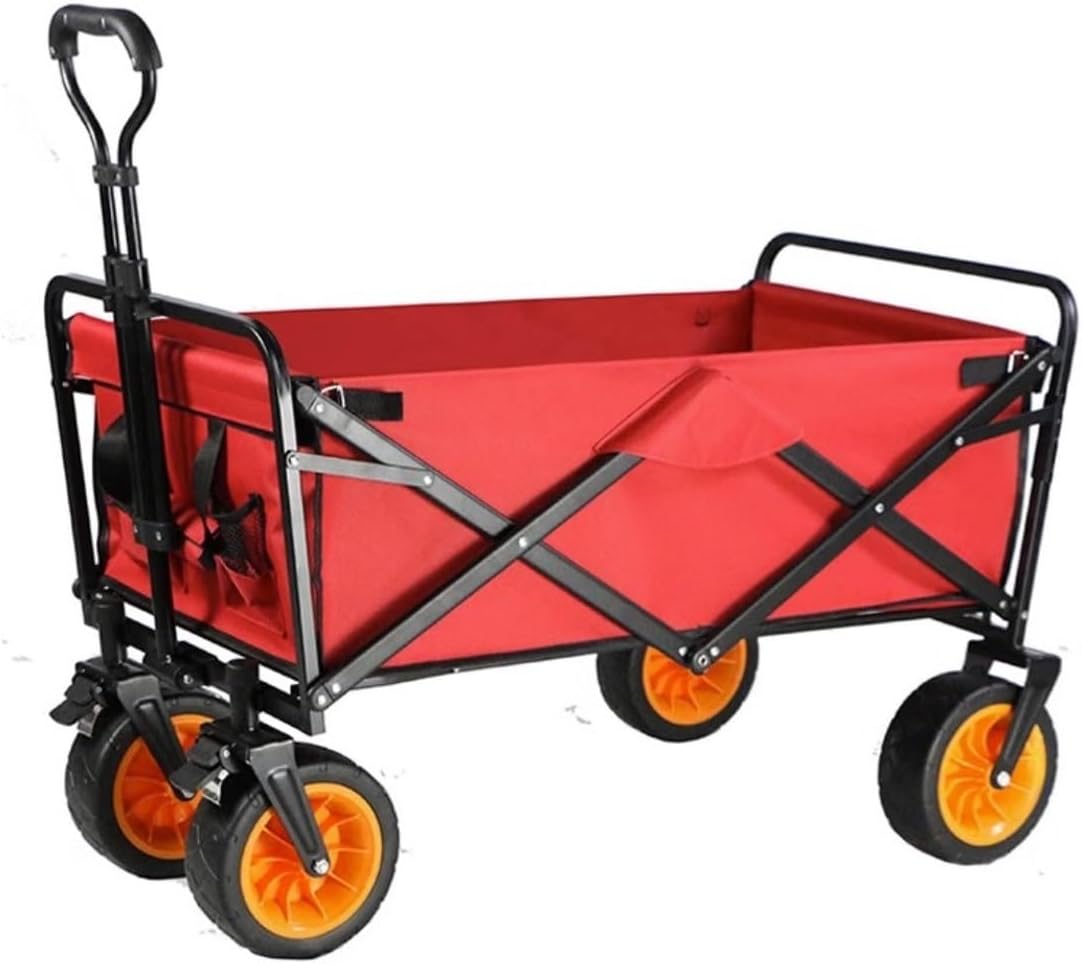 Collapsible Wagon Cart with Wheels Foldable Folding Wagons Carts Silen