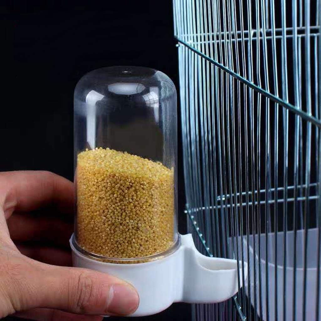 2-Piece Bird Water Dispenser for Cage Automatic Parrot Waterer Parakeet Feeder 3.4oz 2oz Food Container