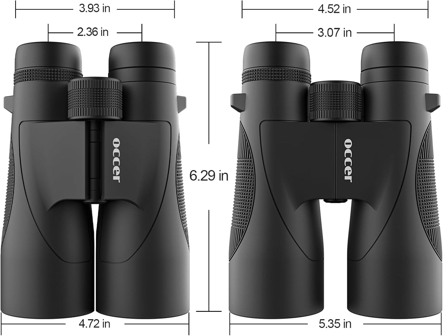 Occer 12x50 Bird Watching Binoculars for Adults - High Powered Binoculars with Clear Image - Easy Focus HD Binocular for Cruise Ship Hunting Travel Concert Stargazing Birthday Gift for Men