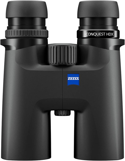 ZEISS Conquest HDX Binoculars 10x42 Waterproof, Compact with LotuTec T* HD Coated Glass for Optimal Clarity in All Weather Conditions for Bird Watching, Hunting, Sightseeing, Black