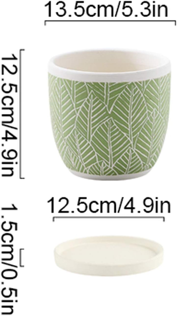 Flower Pot Plant Pot Ceramic Flower Planters Indoor Modern Succulents 