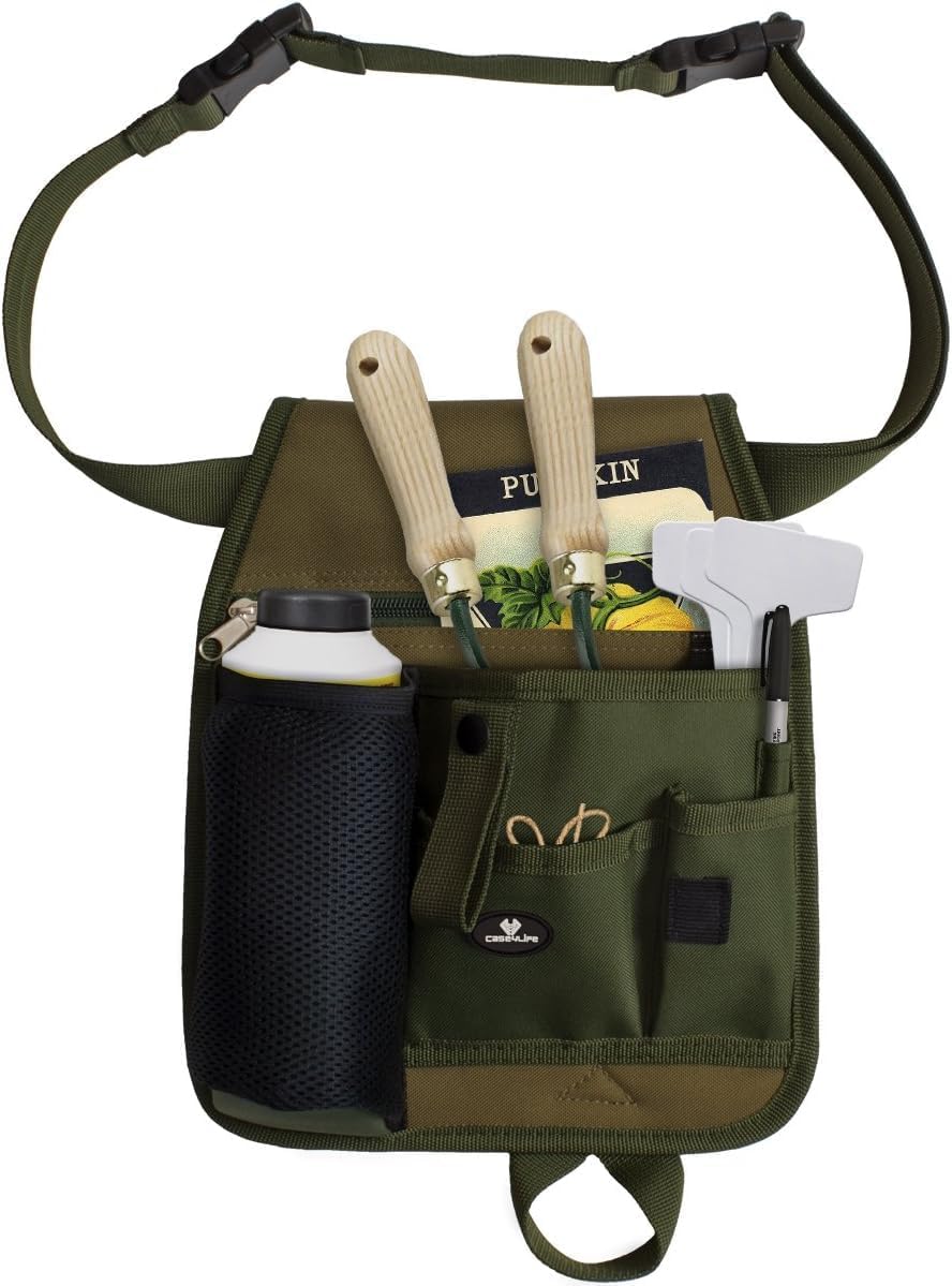 Handy Organizer Garden Tool Pouch - Unisex Utility Belt Apron for Gard