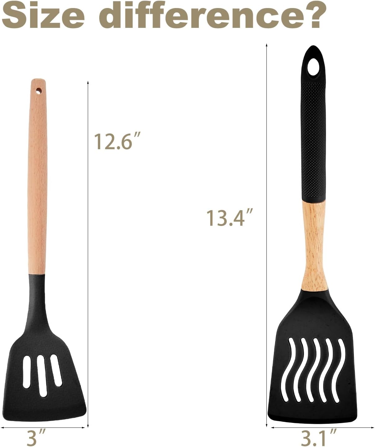 Kitchen Utensils Set - 34 PCS Non-Stick Silicone Cooking Utensils Set 