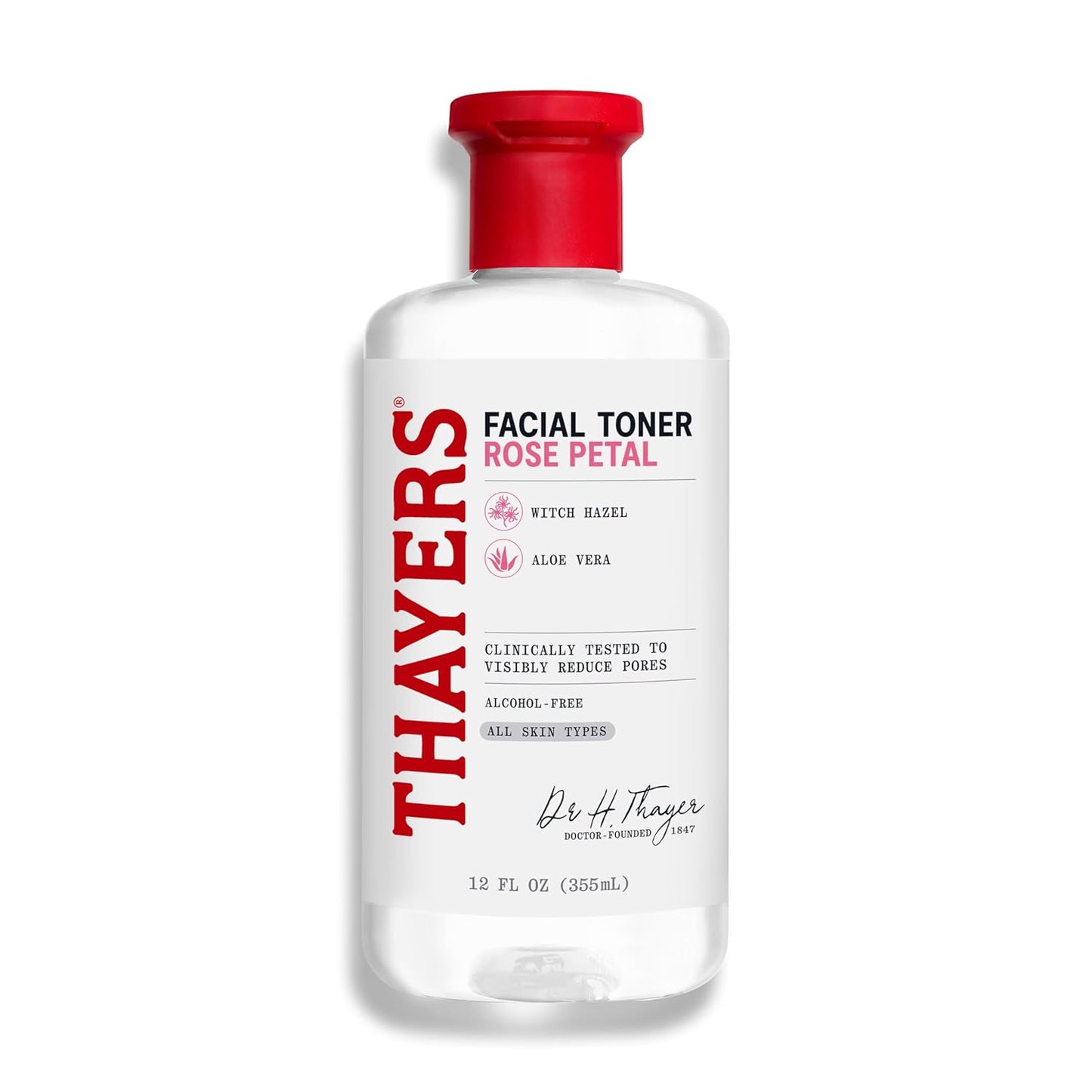 THAYERS Alcohol-Free Rose Petal Witch Hazel Facial Toner for Glowing S