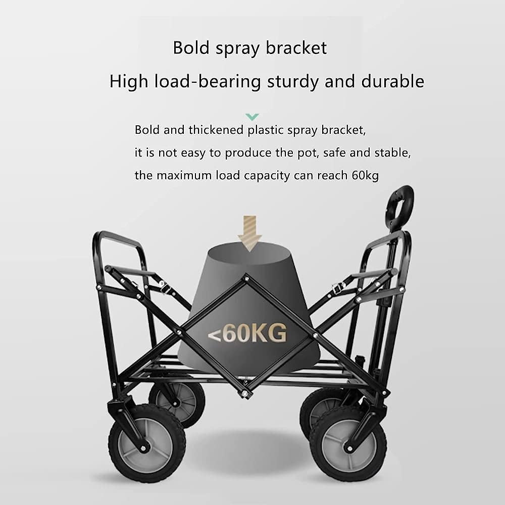 Trolleys, Heavy Duty Wagon Trolley Cart,Transport Trailer,with Pull Ha