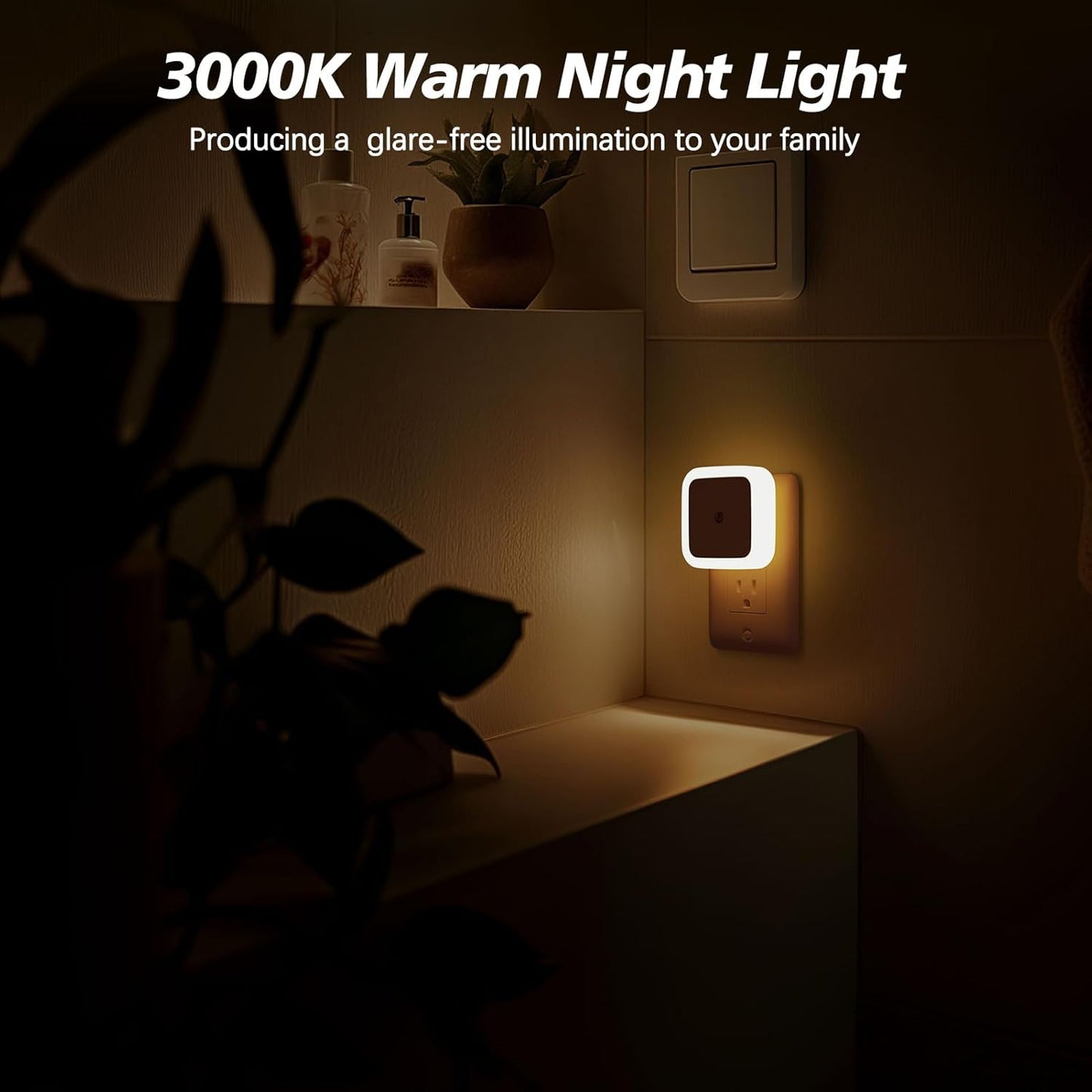 Sujeet Night Light, Night Lights Plug into Wall 4-Pack, Nightlight Plu