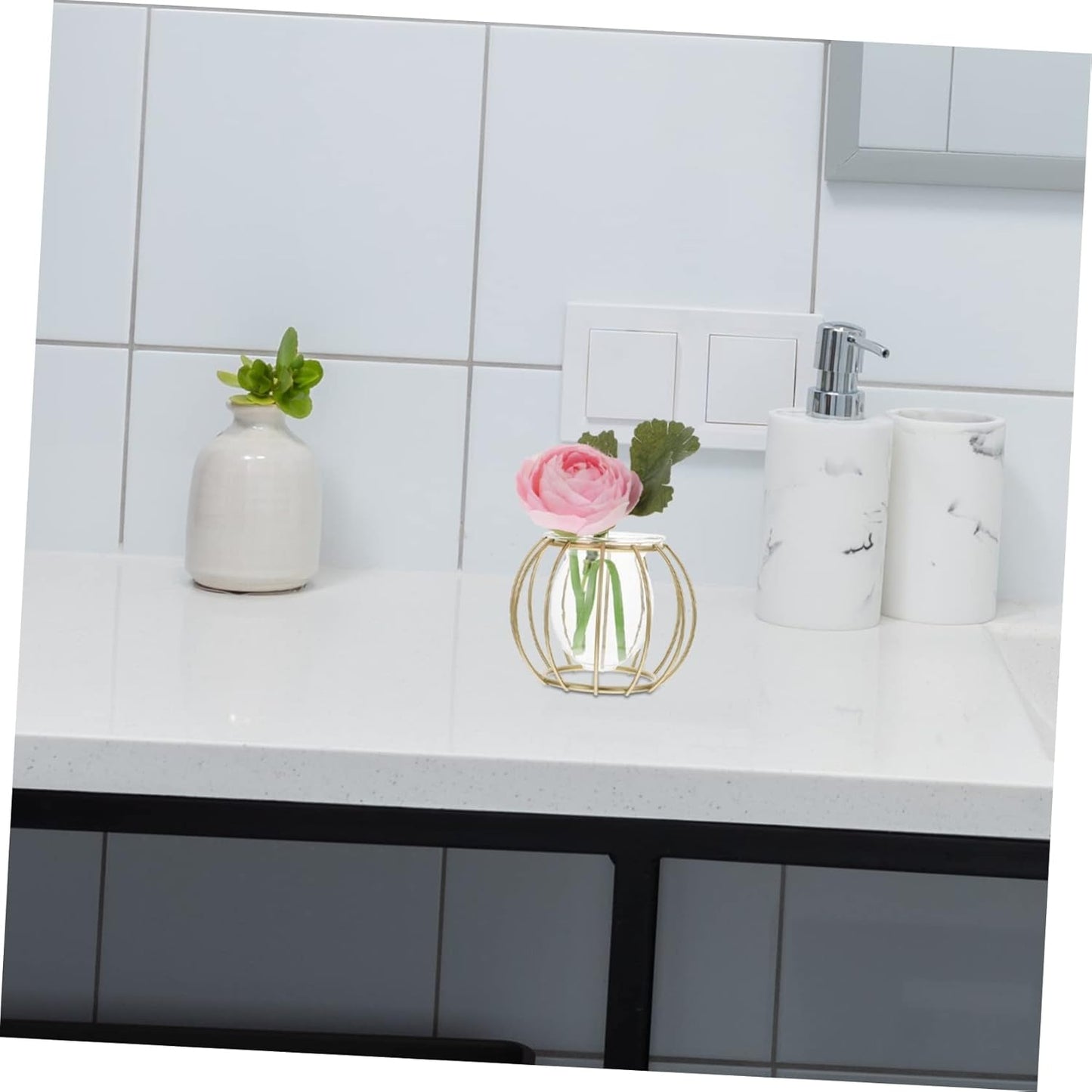 PRETYZOOM 3pcs Indoor Hydroponic Planter Geometric Test Tube Vase Bulk