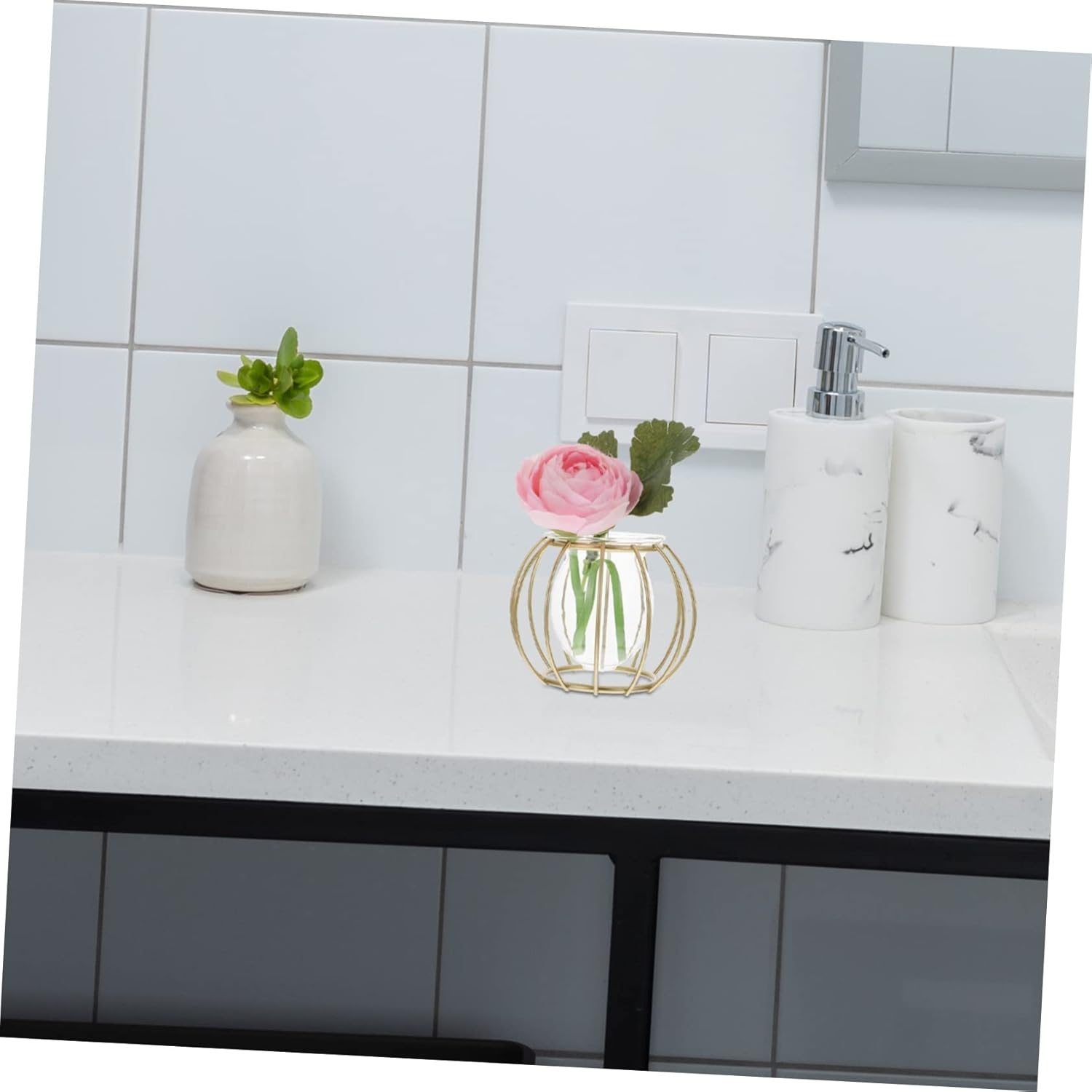 PRETYZOOM 3pcs Indoor Hydroponic Planter Geometric Test Tube Vase Bulk