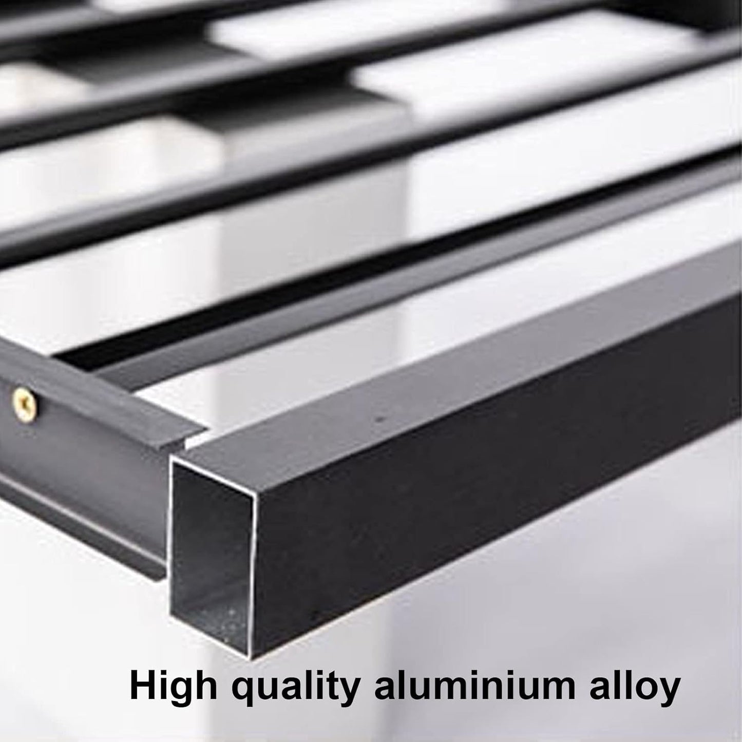 TqertrtfxaAluminum Air Conditioner and Heat Pump Cover,Mini Split Air Conditioner Cover for Outside Units,Shelf Plant Stand,Outdoor AC Unit Cover,Noise Reduction,Suitable for Outdoor(Color:White Flat