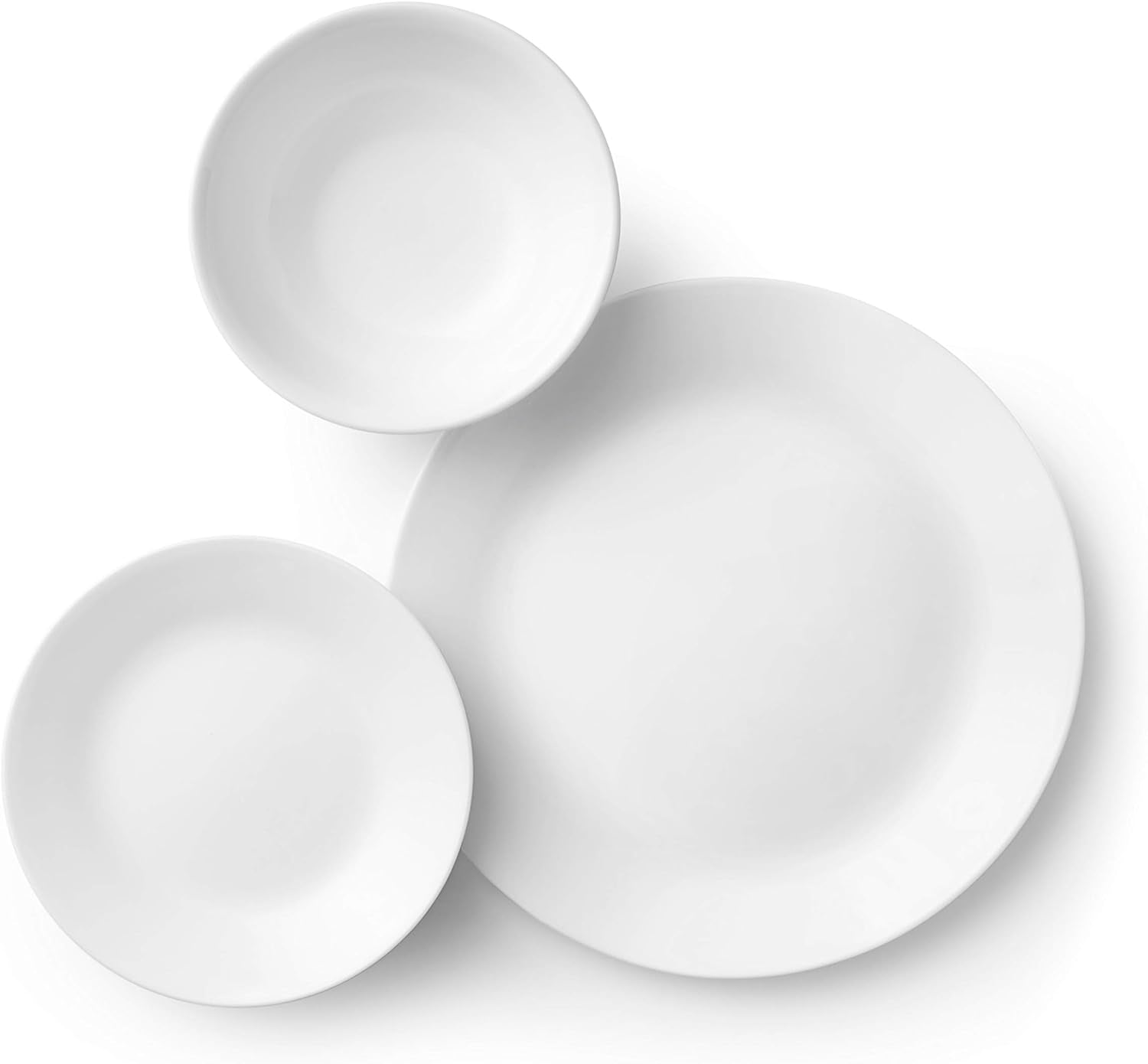Corelle Vitrelle 18-Piece Service for 6 Dinnerware Set Triple Layer Gl