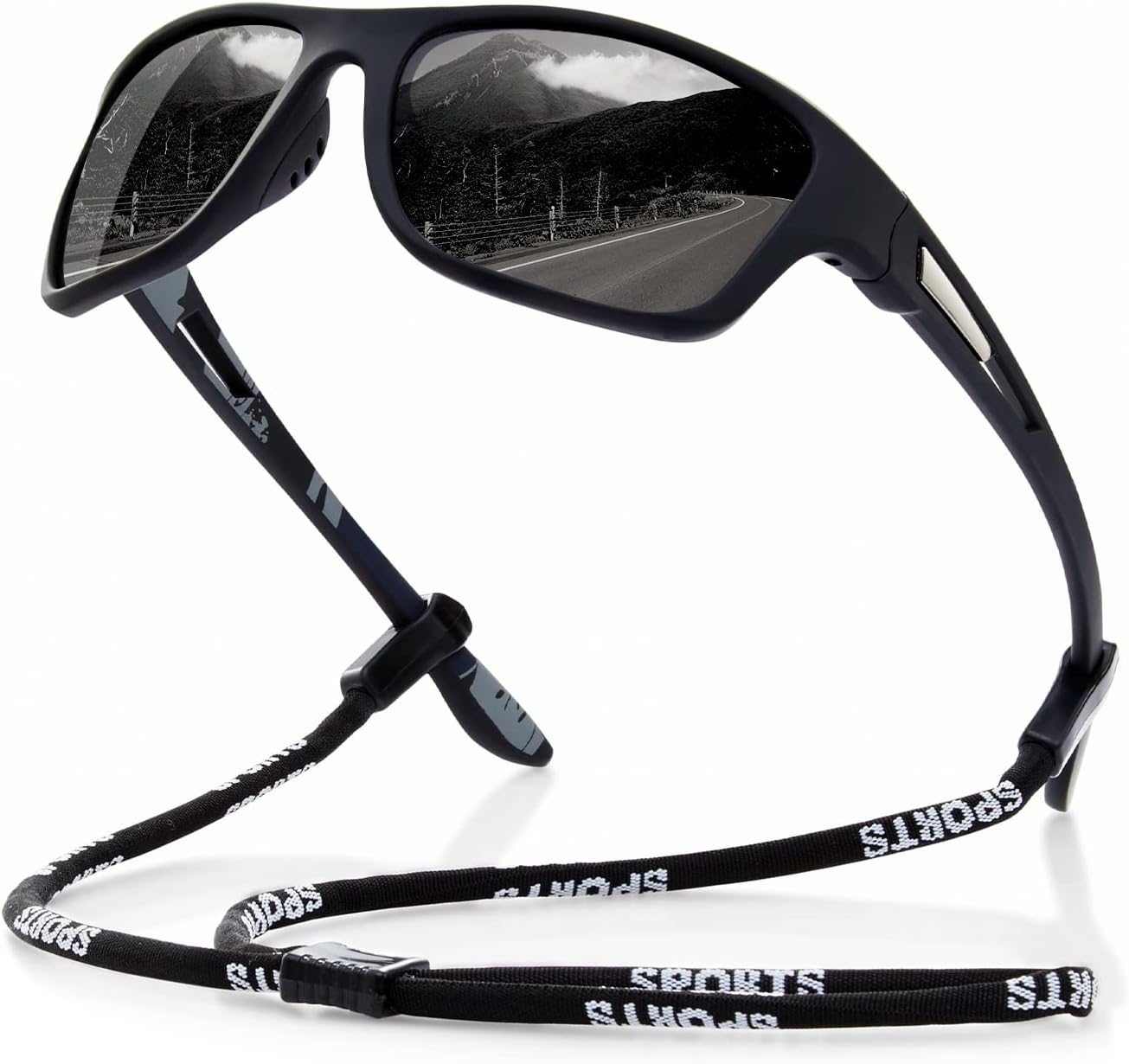 suoso Polarized Sports Sunglasses for Men: UV400 Protection Glasses Wr