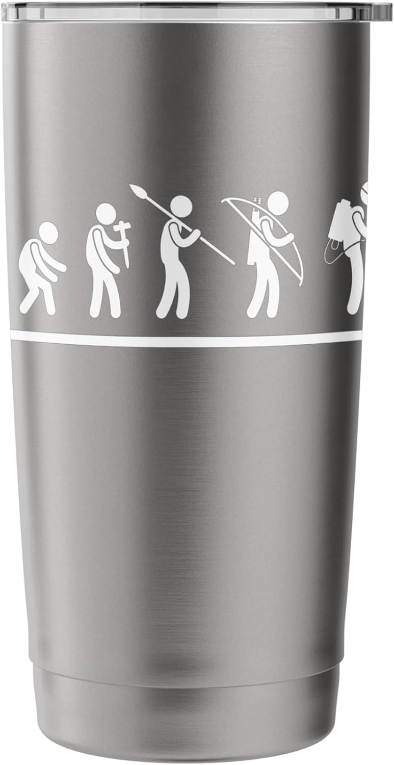 Pest Control Evolution Men Funny Exterminator Stainless Steel Insulated Tumbler