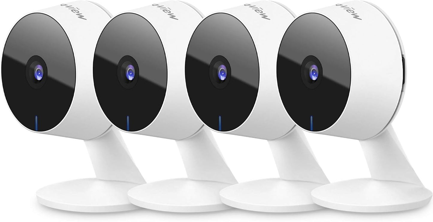 LaView Security Cameras 4pcs, Home Security Camera Indoor 1080P, Wi-Fi