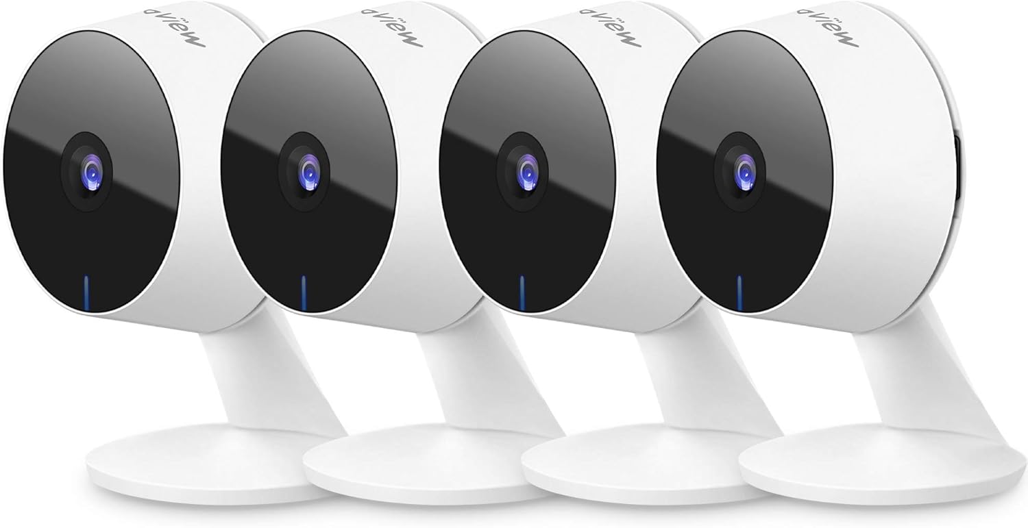 LaView Security Cameras 4pcs, Home Security Camera Indoor 1080P, Wi-Fi