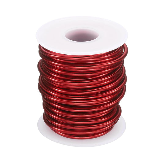HARFINGTON Bonsai Wire Anodized Aluminum Training Wire Roll 3mm/9 Gauge 33ft Length Bendable Bonsai Tree Wire for Garden, Horticulture, Landscape, Planting, Red