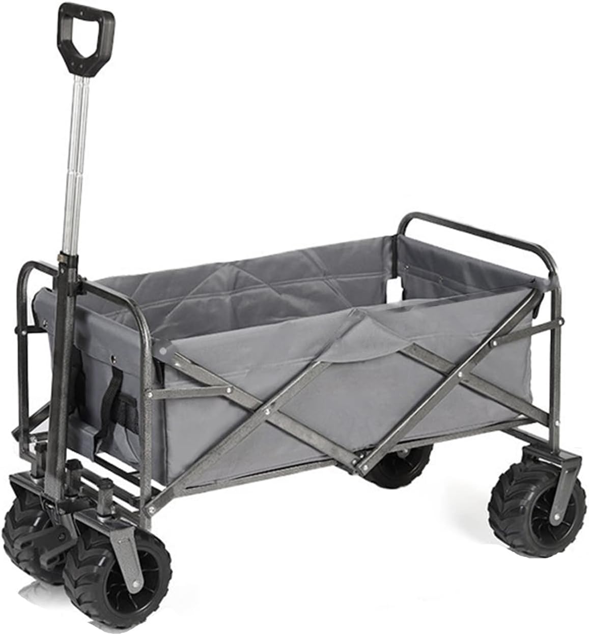 Heavy Duty Collapsible Folding Wagon Cart for Outdoor, Camping & Garde