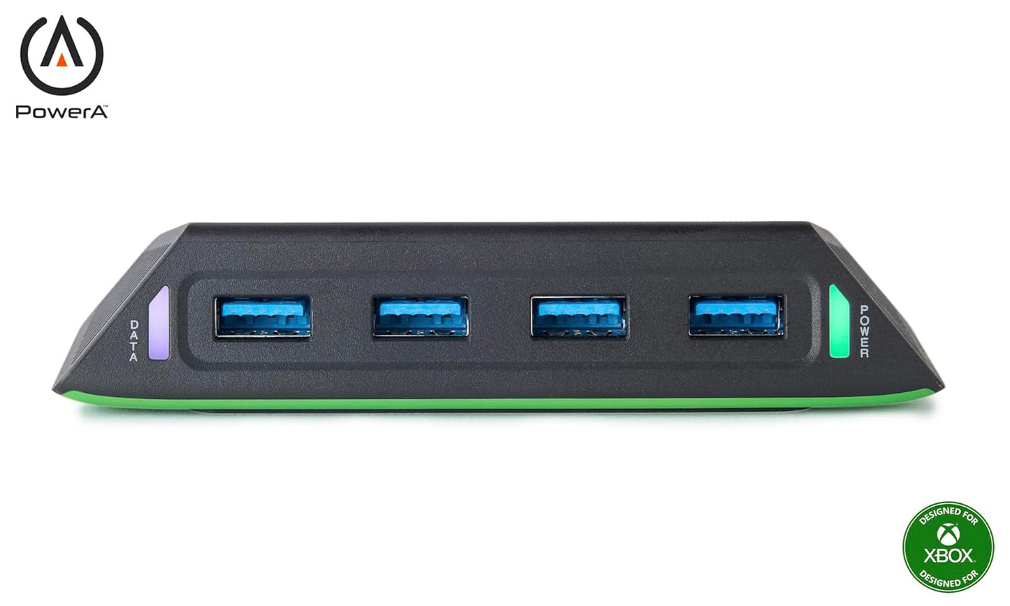 PowerA 4-Port USB 5Gbps Hub for Xbox Series X|S, USB 3.2, AC Powered, 