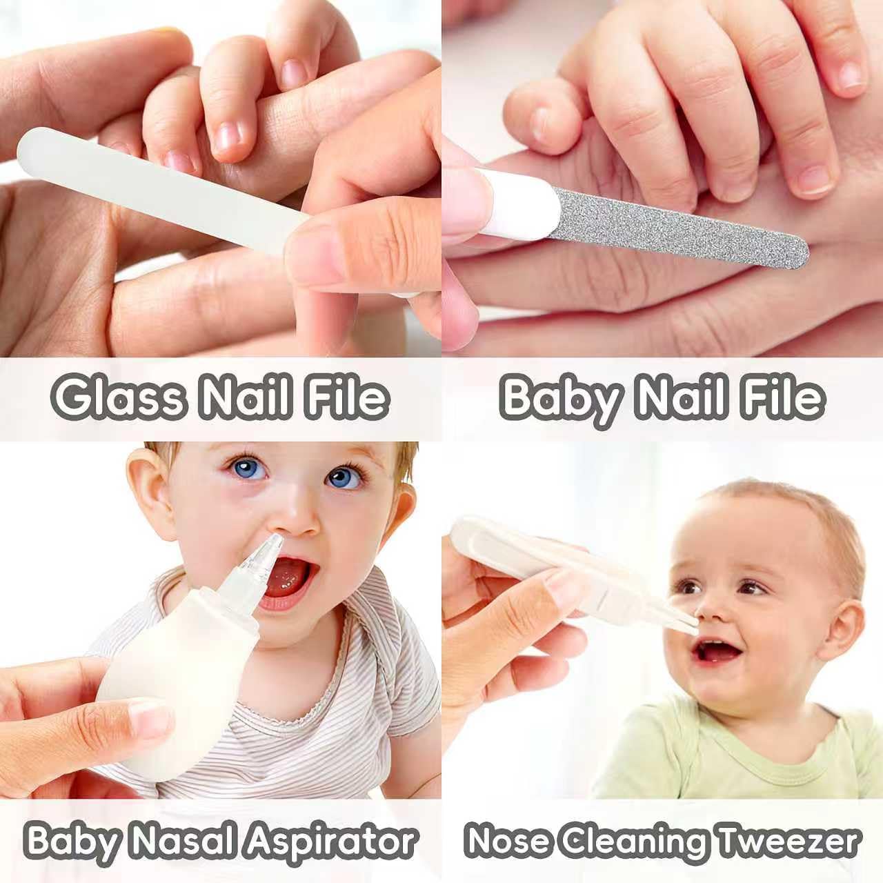 Baby Grooming Kit, Infant Safety Care Set with Hair Brush Comb Nail Cl