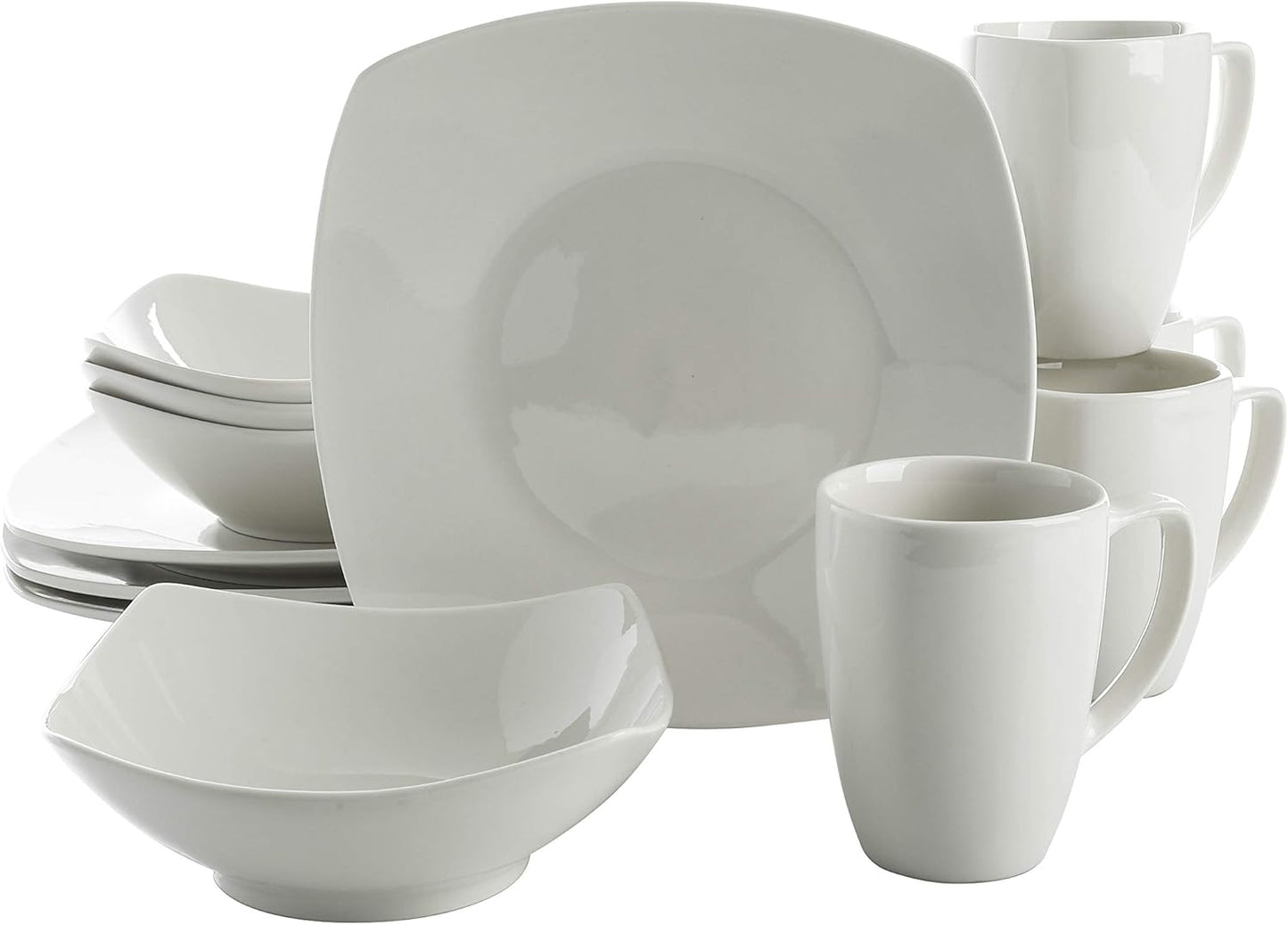 Gibson Home Amelia Court Porcelain Chip and Scratch Resistant Dinnerwa