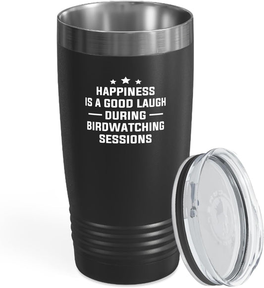 Hobby Tumbler 20oz Black -Birdwatching Sessions - Bird Feeder Backyard Birdwatcher Gifts Birding Bird Lover