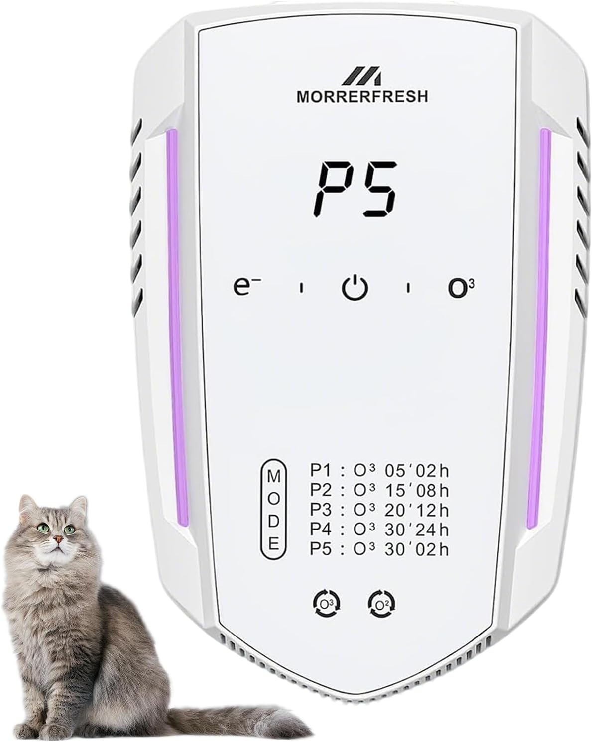 Cat Litter Deodorizer & Pet Odor Eliminator for Home, Ozone Air Purifi