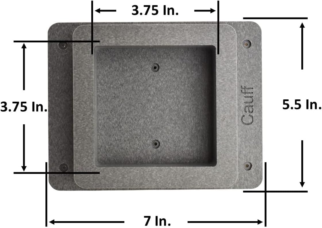 Post Mount Adapter for 4x4 Post, Bird House, Mailbox, Stainless Steel Hardware Included