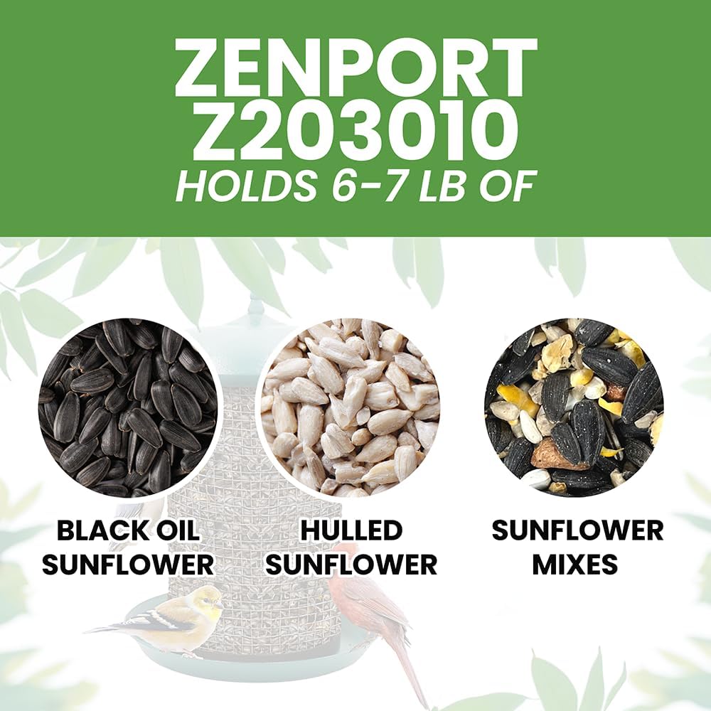 Zenport Z203010 Hanging Bird Seed Screen Feeder
