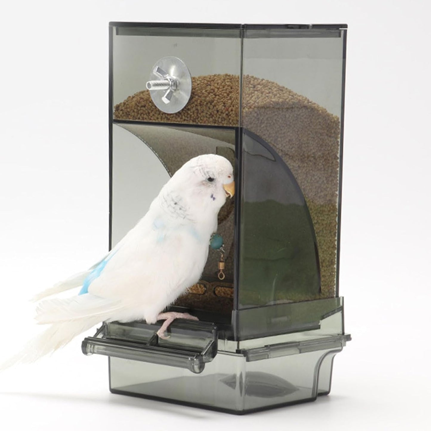 Transparent Bird Feeder House Anti-Splash Design Outdoor Birdfeeders Hangings Birdhouse for Outside Garden