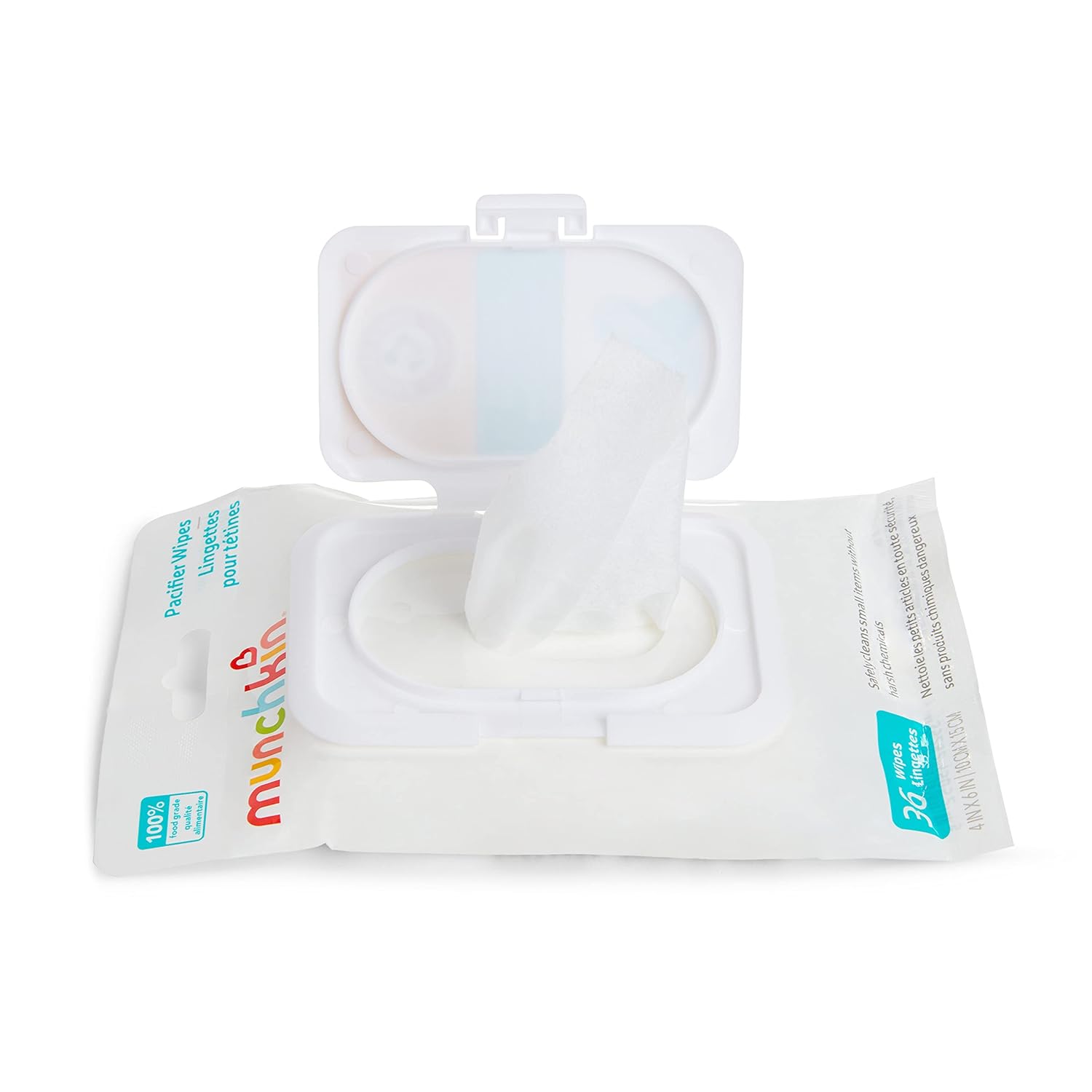 Munchkin Arm & Hammer Pacifier Wipes - Safely Cleans Breast Pump Parts