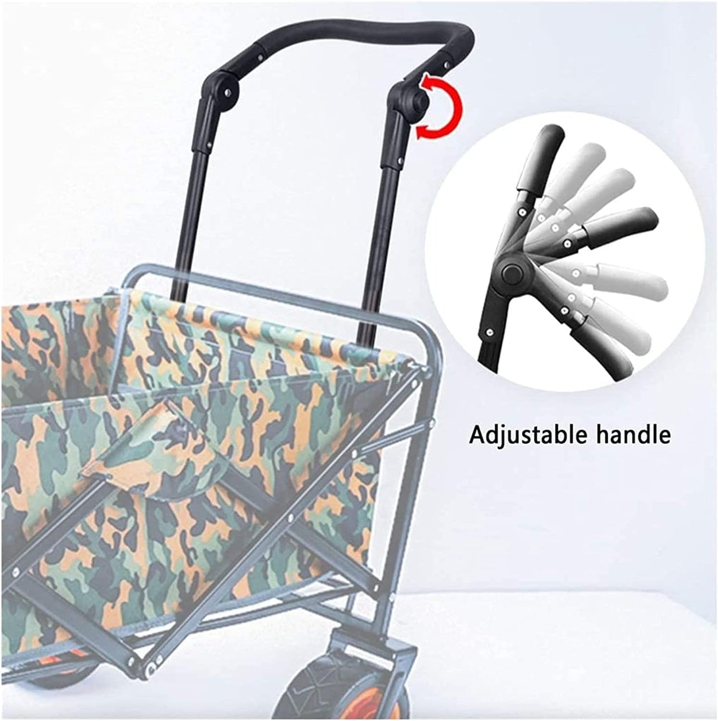 Collapsible Wagon Cart with Wheels Foldable Folding Wagons Carts Silen