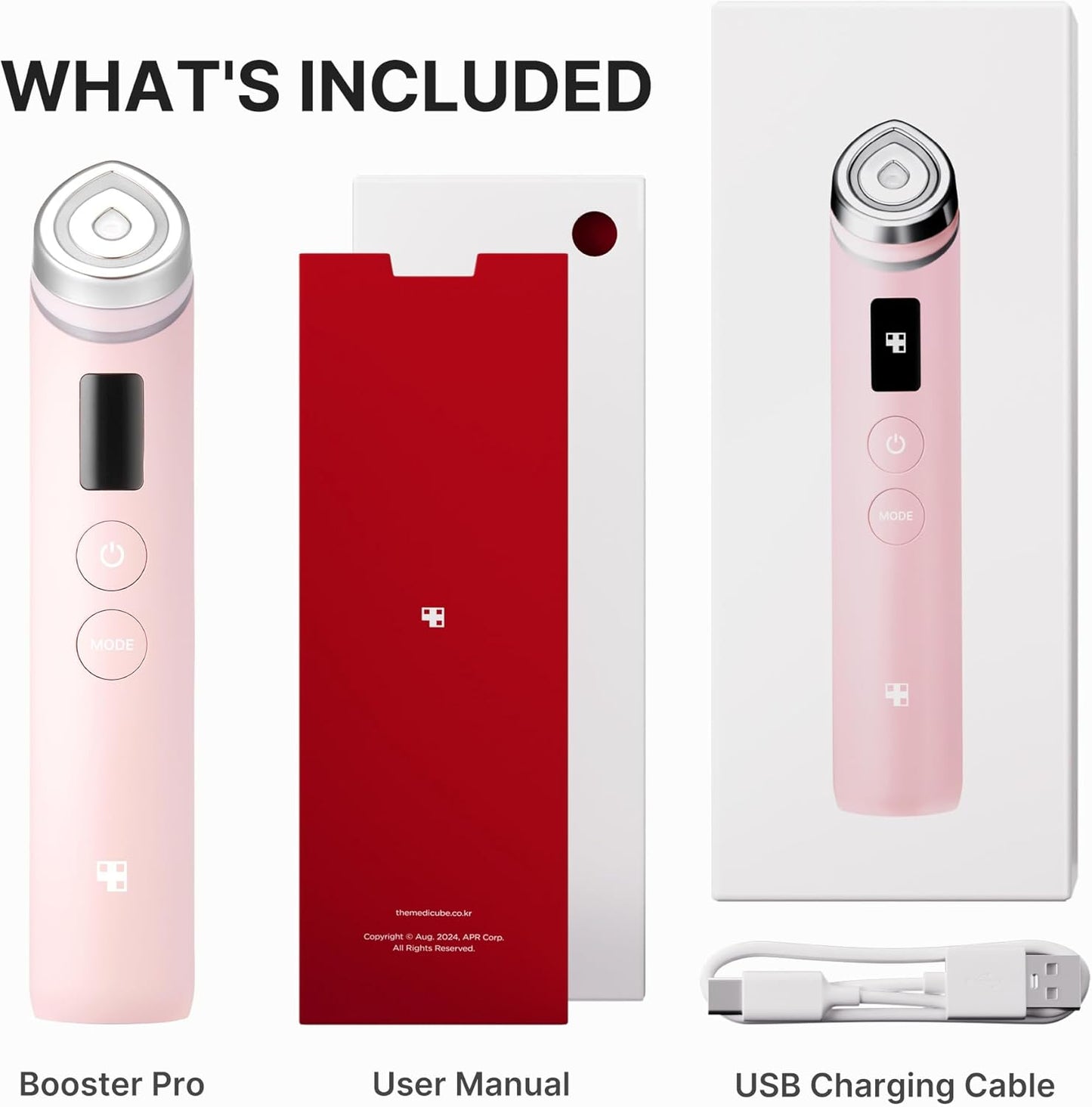 medicube Booster Pro | 6-in-1 Real Glass Glow Beauty Massager | for Cl