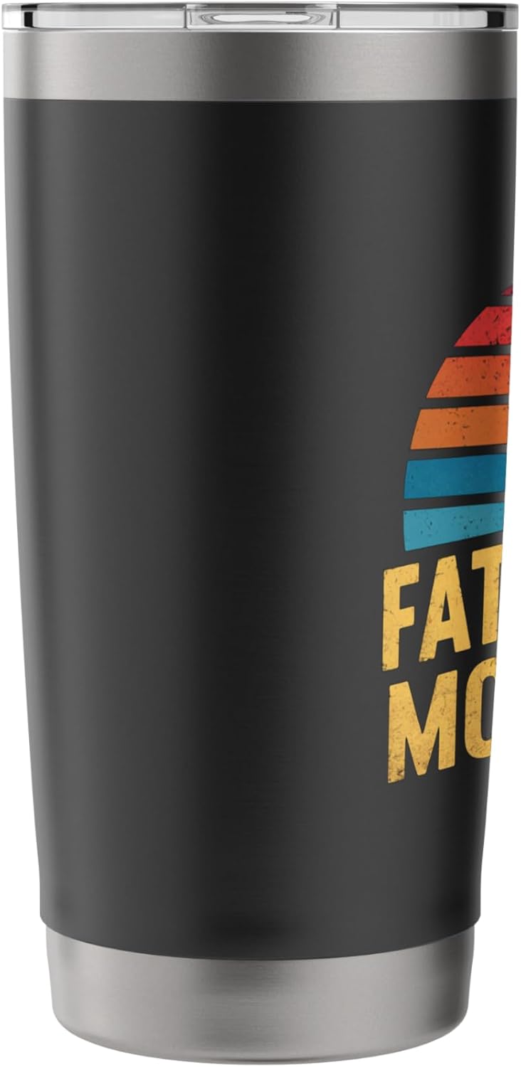 Father Mows Best Lawn Care Dad Mowing Vintage Father's Day Stainless Steel Insulated Tumbler