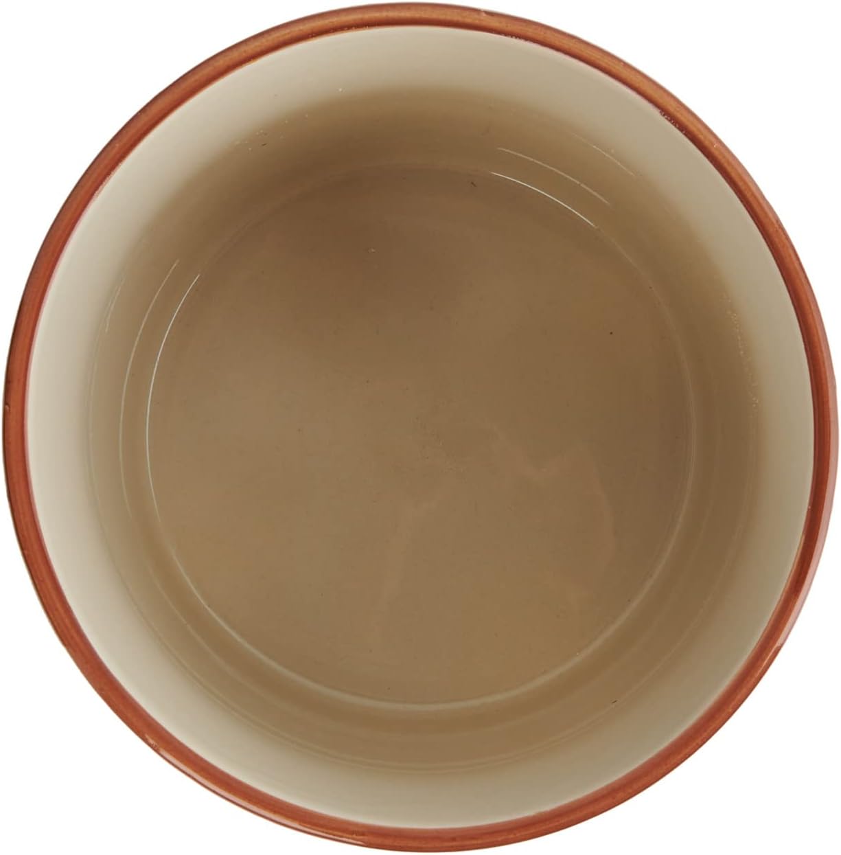 Creative Co-Op Footed Stoneware Planter with Abstract Print, Rust and 