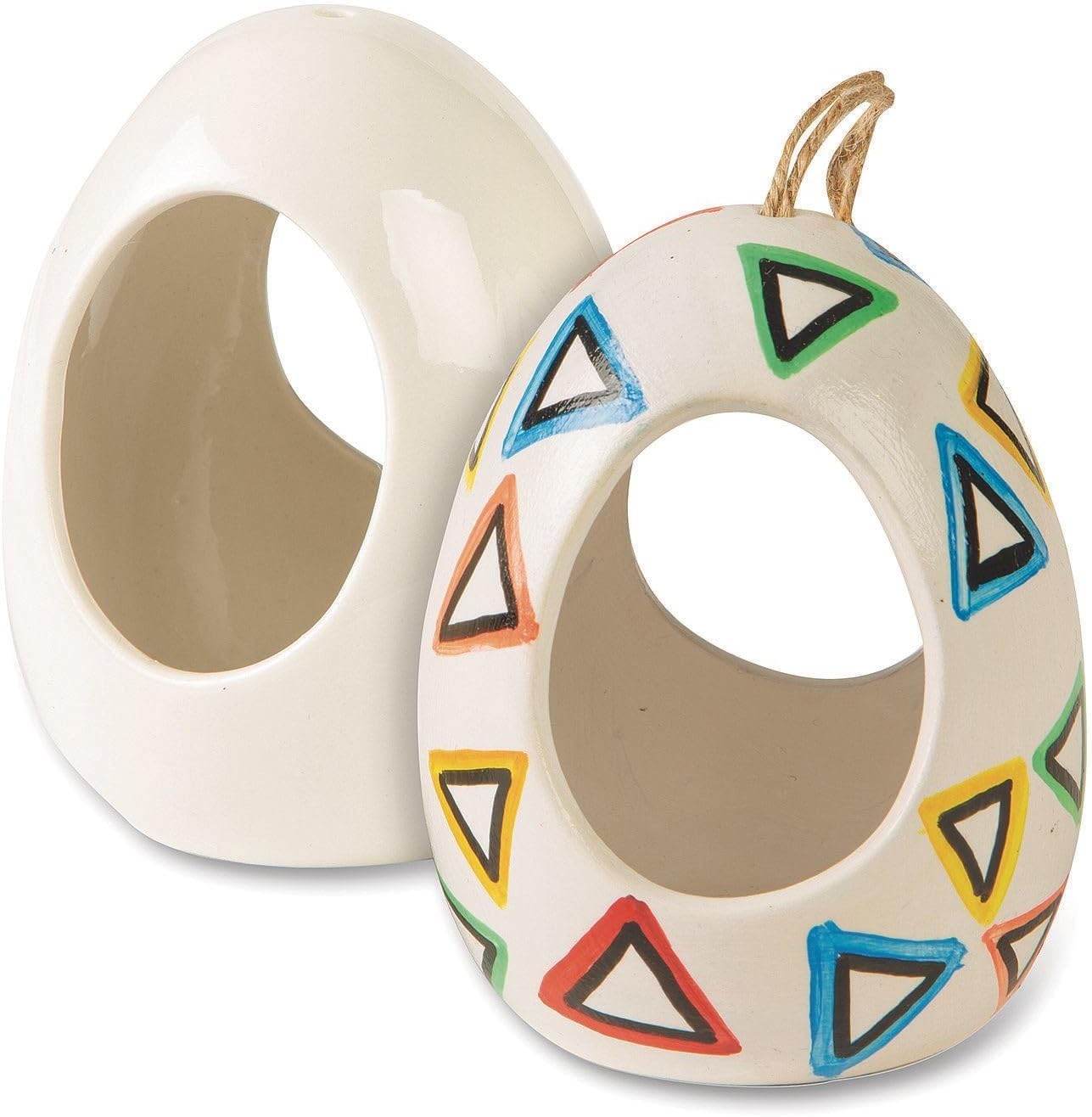 Color-Me Glazed Ceramic Bird Feeder (Pack of 12)