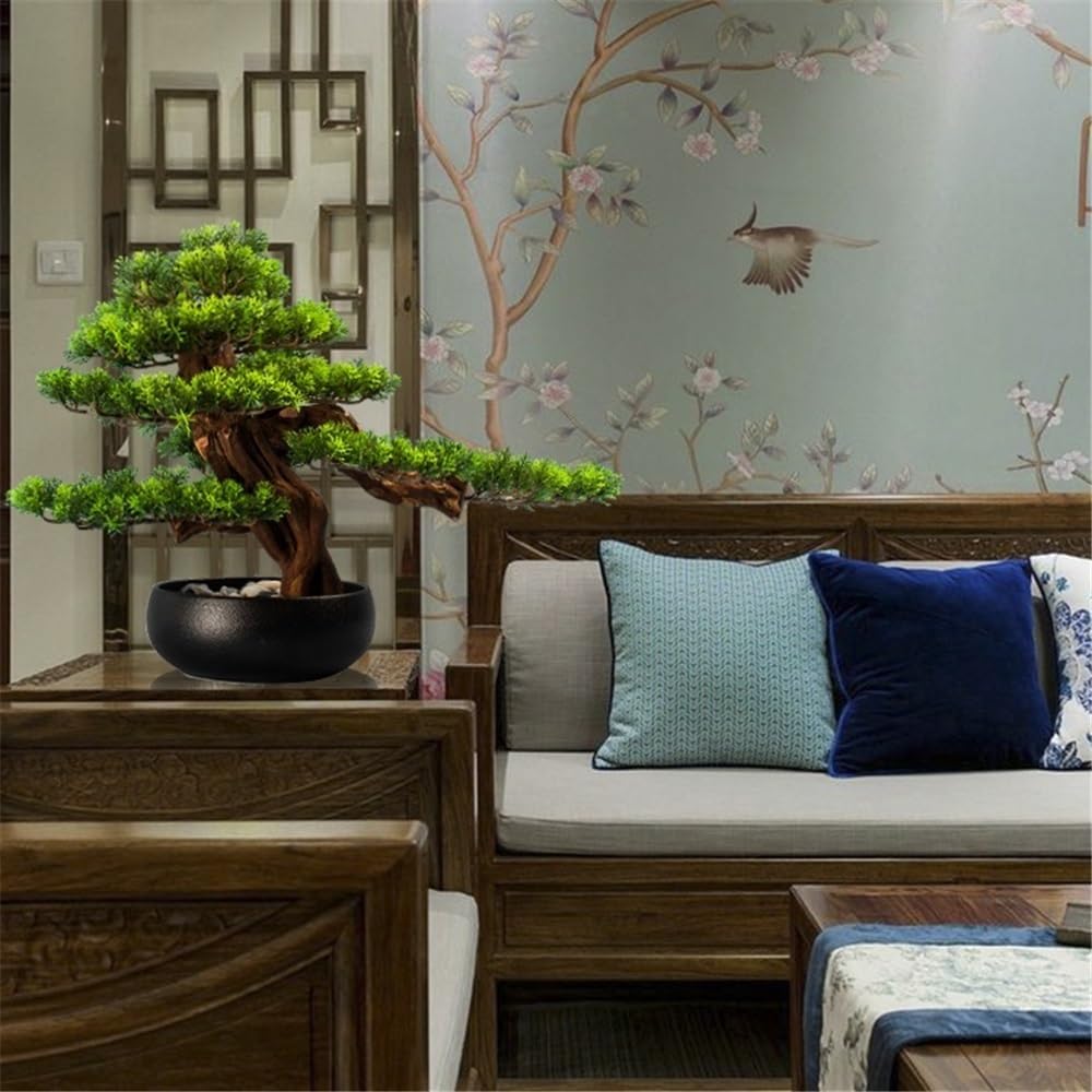 Artificial Plants Display Tree Artificial Bonsai Tree with Ceramic Pot
