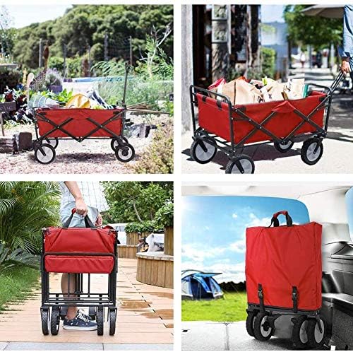 Outdoor Utility Wagon, Heavy Duty Foldigarden Portable Hand Cart, with