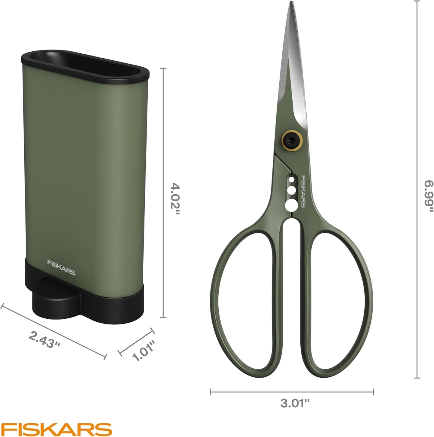 Fiskars Shaper Plant Shears, Precision Indoor Gardening Snips with Sto
