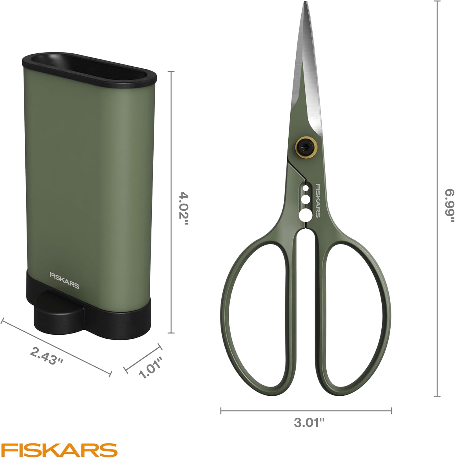 Fiskars Shaper Plant Shears, Precision Indoor Gardening Snips with Sto