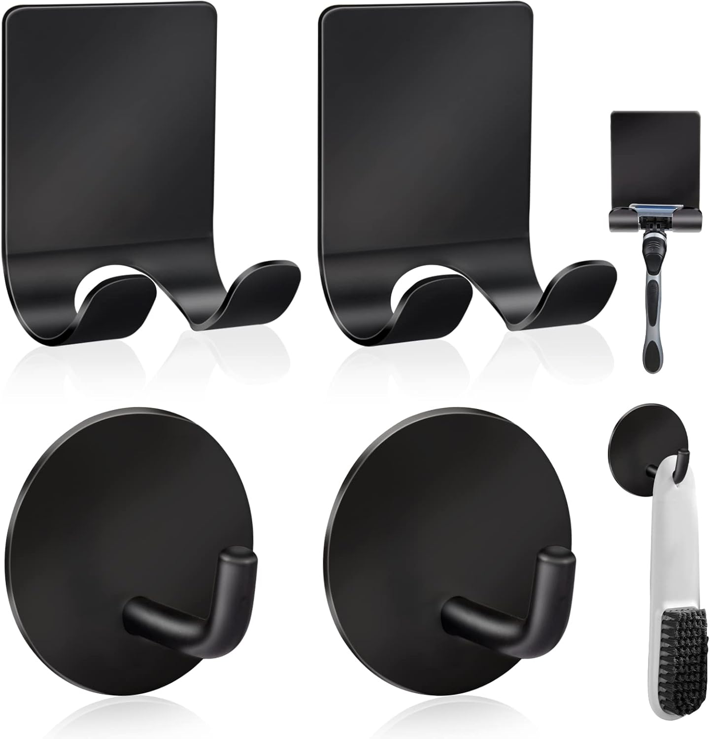 Diesisa Razor Holder 304 Stainless Steel for Shower + Adhesive Sticky 