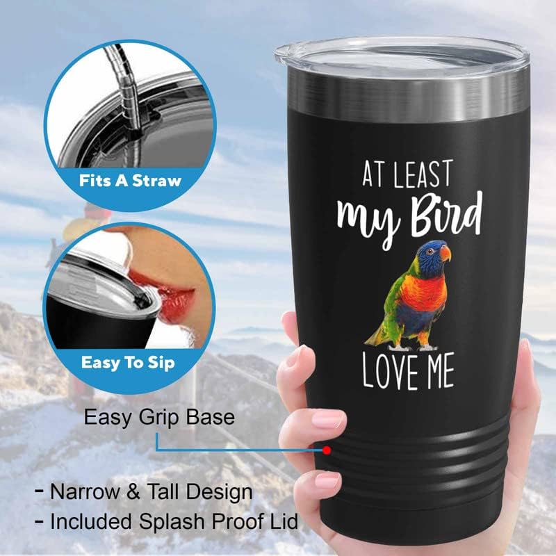 Bird Lover Black Edition Viking Tumbler 20oz - Bird Loves me - Humming