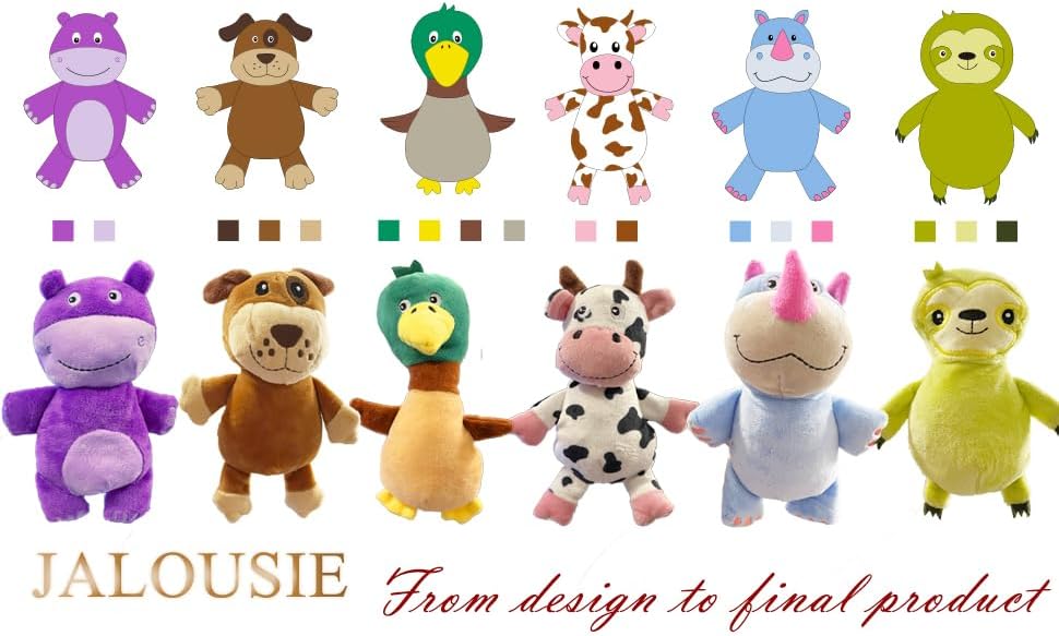 Jalousie Multipack Dog Squeaky Toys Strong Almost Indestructible, with